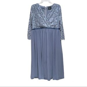ASOS Lace 3/4 Sleeves Maternity Dress Size 10